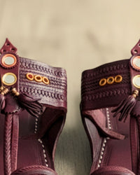Detail of the Maharaja studs and tassels