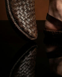 Detail of the Sutra woven upper on foot